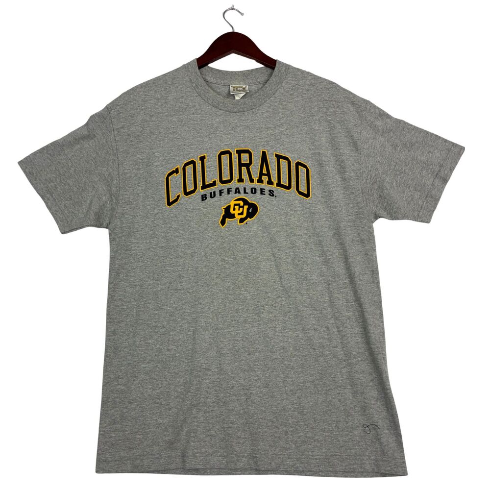 Colorado Buffaloes CU T-Shirt Mens Large Gray College Football NCAA Tee USA